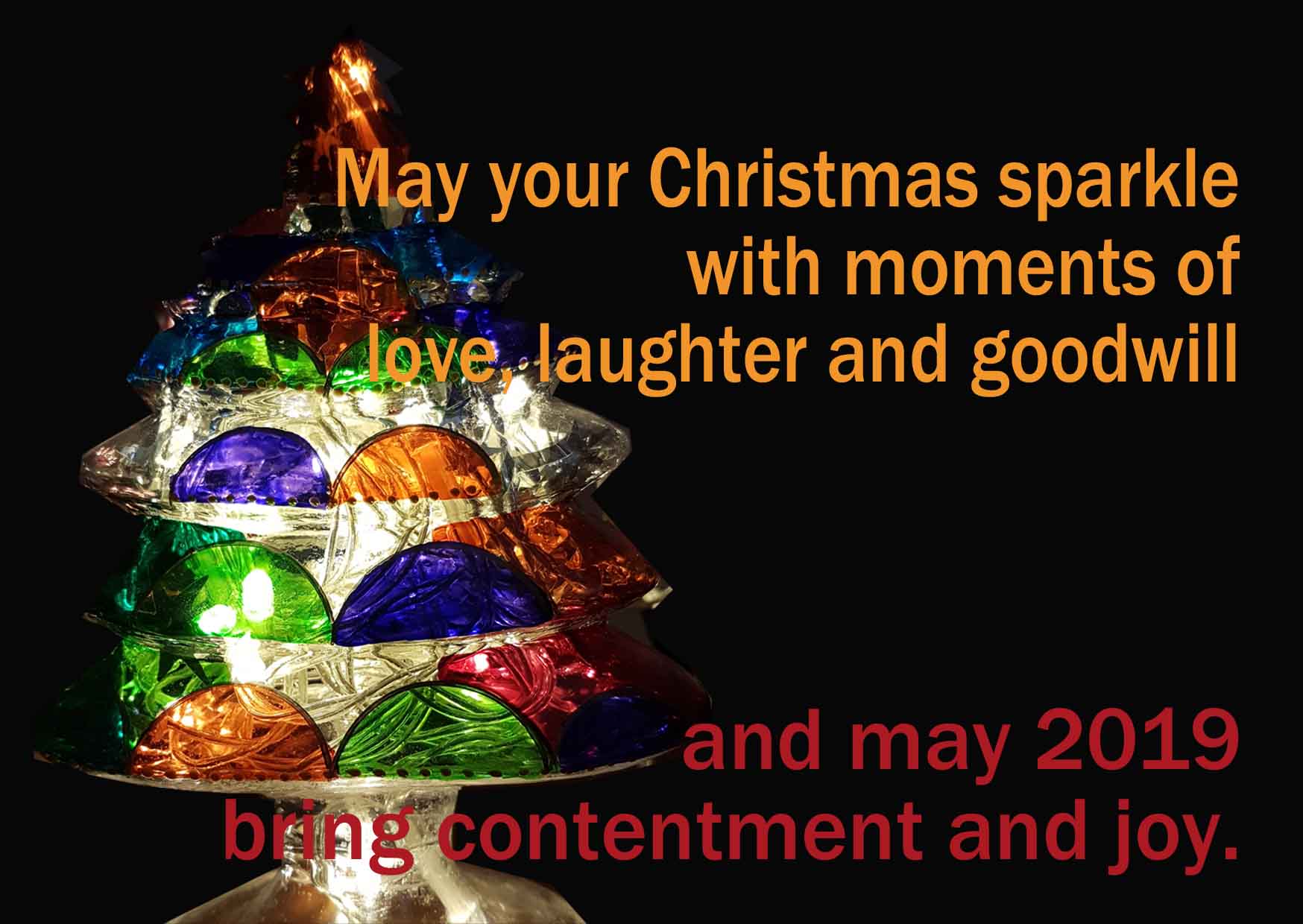 May your Christmas sparkle with moments of love, laughter and goodwill