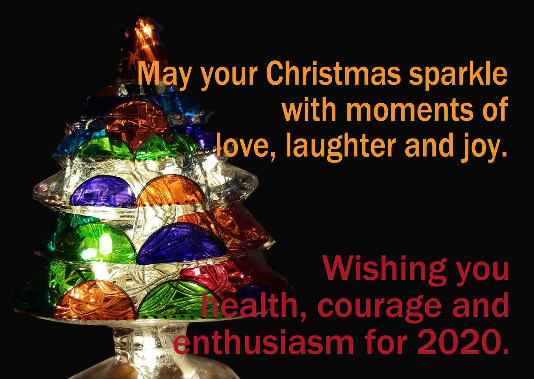May your Christmas sparkle with moments of love, laughter and joy.