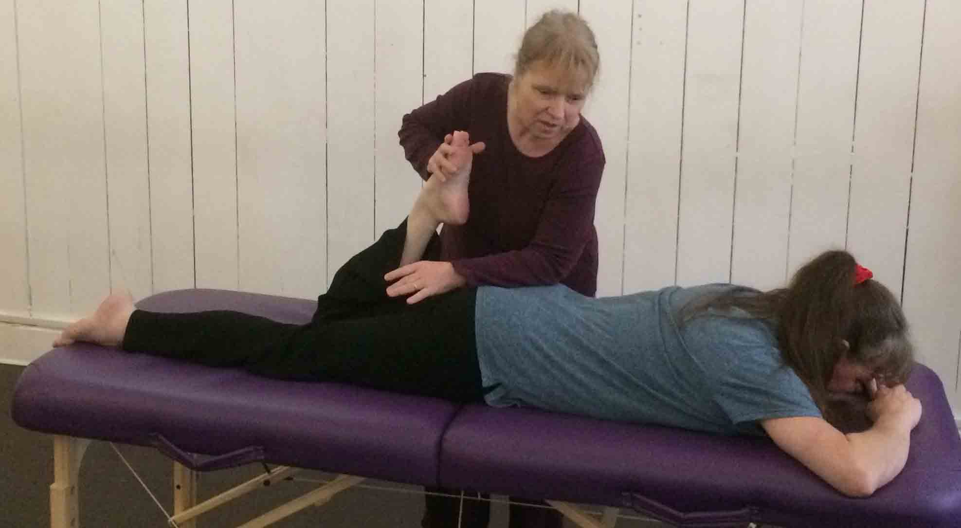 Quadratus lumborum stretch, part of the superfiical front line.